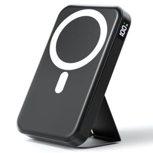 Magnetic 10000mAh Wireless Power Bank with Stand