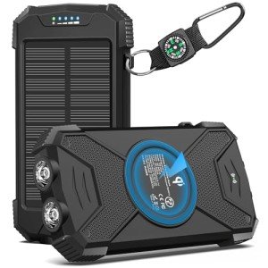BLAVOR 10,000mAh Solar Charger Power Bank