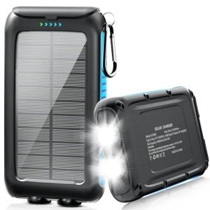 Kepswin 49800mAh Solar Power Bank with Flashlight