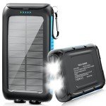 Kepswin 49800mAh Solar Power Bank with Flashlight