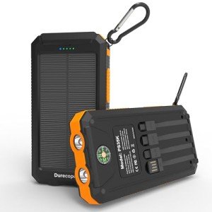 Durecopow 20,000mAh Solar Power Bank Charger
