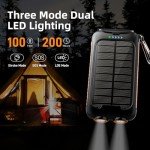 Solar Power Bank 49800mAh for Outdoor Adventures