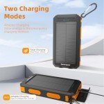 Durecopow 20,000mAh Solar Power Bank Charger