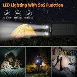 Durecopow 20,000mAh Solar Power Bank Charger