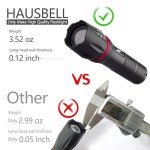 HAUSBELL Bright Zoomable LED Tactical Flashlight - 2 Pack