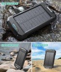 BLAVOR 10,000mAh Solar Charger Power Bank