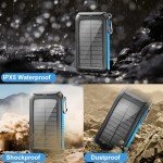 Kepswin 49800mAh Solar Power Bank with Flashlight