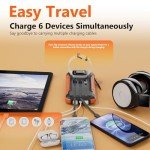 20000mAh Solar Power Bank with Dual Flashlight