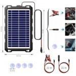 7.5W Solar Battery Trickle Charger for 12V Vehicles