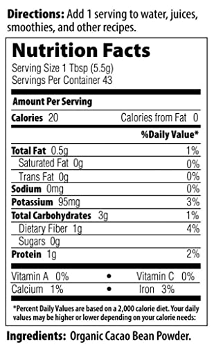 MRM Organic Fermented Cacao Powder - Antioxidant Superfood