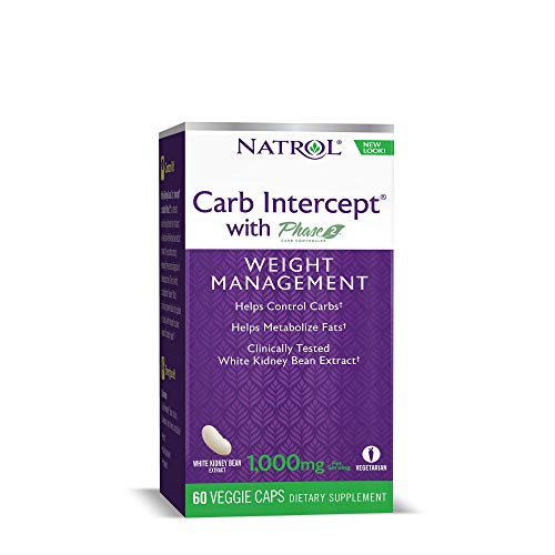 Natrol Carb Intercept with Phase 2 Capsules, 60 Count
