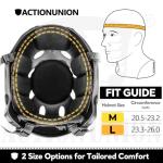 ACTIONUNION Airsoft Helmet Basic Set PJ Type Tactical Paintball Helmet (Medium, Tan)