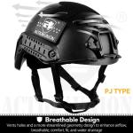 ACTIONUNION Airsoft Helmet Basic Set PJ Type Tactical Paintball Helmet (Medium, Tan)