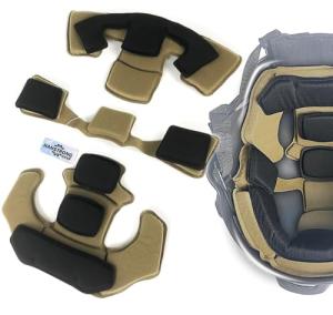 HANSTRONG GEAR Universal Tactical Airsoft Outdoor Combat Internal Replacement Memory Foam Pad Padding Inserts Protective Mat Kits Set Accessories Compatible for Fast/Mich/ACH/USMC/PASGT/EX Helmet