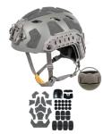 FMATAL GEAR SF Right Angle Vent Hole Fast Helmet, ABS Tactical Helmet for Airsoft, Paintball, and Outdoor Sports, Lightweight and Adjustable (FG, Medium)
