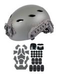 FMATAL GEAR SF Right Angle Vent Hole Fast Helmet, ABS Tactical Helmet for Airsoft, Paintball, and Outdoor Sports, Lightweight and Adjustable (FG, Medium)