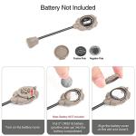 NECARL Tactical Helmet Light Military with IR + Green +White LED Task Lamp, Survival Signal Light with 4 Mount Accessories for Fast Mich Helmet Molle System 20mm Picatinny Rail (3GR-DE)