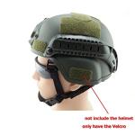 Ruiwaer 9PCS Helmet Back Adhesive Strong Adhesive DIY Tactical Ballistic MH Fast Helmet Patch Hook Sticker, Army Green