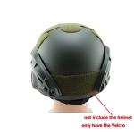 Ruiwaer 9PCS Helmet Back Adhesive Strong Adhesive DIY Tactical Ballistic MH Fast Helmet Patch Hook Sticker, Army Green