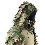 ROCOTACTICAL Sniper Ghillie Viper Hood with 3D Laser-cut leaves, Tactical Ghillie Suit Foundation for Wargame, Hunting, Airsoft, Sniper Coat