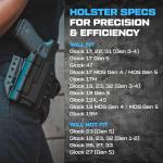 Bravo Concealment Holster for Glock 19/17 with Surefire X300 UA-UB - Outside-The-Waistband Holster with Solid Locking Retention