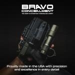 Bravo Concealment Holster for Glock 19/17 with Surefire X300 UA-UB - Outside-The-Waistband Holster with Solid Locking Retention