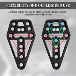 Holster Adapter, Cross Platform Conversion Kit, Molle Ride Holsters Mount, for Safari Series/Hawk Omnivore Holster/Drop Leg Platform/T-Series/Serpa Systems, Double-Sided Use (Billet Aluminum Modular)