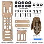 Guayma Drop Leg Holster Adapter Duty Belt Accessories for QLS Kit,Modular Holster Adapter with Thigh Strap Airsoft Tactical Police Gear,Tan