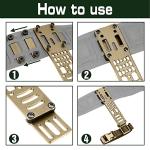 Guayma Drop Leg Holster Adapter Duty Belt Accessories for QLS Kit,Modular Holster Adapter with Thigh Strap Airsoft Tactical Police Gear,Tan