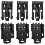 3PC Quick Locking System Kit Included QLS Fork and Plate for Gun Holster Leg Holster Low and Mid-Ride Belt Loop to Tactical Leg Shroud Platform Tourniquet Holder Adapter