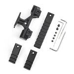 QIRUIMY Holy Warrior Optic Mount Modular Lightweight Elevated Optical Mount For Red Dot Sight At 2.50" Centerline Height For T2/M5 Red Dot Sight and G33/G43 3X Magnifier Scope and PEQ/NGAL Laser Sight