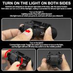 Zhongren X300-A Universal LED Tactical Flashlight 800-Lumen with Replaceable Slot Mount for Pistol and WeaponLight or Helmet ARC Rail (Black)