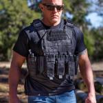 GFIRE Tactical Vest Quick Release Lightweight Vest Adjustable Breathable Weighted Vest for Training