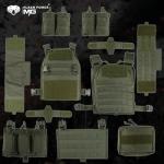 MGFLASHFORCE Tactical Vest Molle Airsoft Vest for Men (Green)