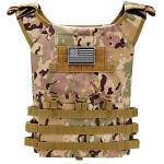 KUIEDIS Tactical Outdoors Vest,Fully Adjustable Breathable,Lightweight Modular Paintball Police Airsoft Vest