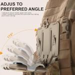 MOLLEQLS Plate Carrier Accessories Tactical Gear Molle Vest Phone Chest Mount Holder Agilite - Fits Screen Size 4.7"-6.7" (Coyote Brown)