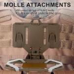 MOLLEQLS Plate Carrier Accessories Tactical Gear Molle Vest Phone Chest Mount Holder Agilite - Fits Screen Size 4.7"-6.7" (Coyote Brown)