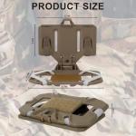 MOLLEQLS Plate Carrier Accessories Tactical Gear Molle Vest Phone Chest Mount Holder Agilite - Fits Screen Size 4.7"-6.7" (Coyote Brown)