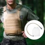 DONGKER Training Hydration Case,1.5L Leakproof Water Panel Plate Carrier with Detachable Tube & Manual Control Spout Switch for Bladder Hydration Pack