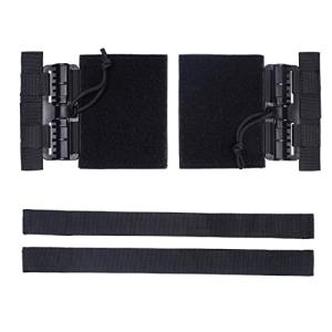 Aekvinks Tactical MOLLE Vest Quick Release Cummerbund Plate Carrier Buckle Set Fast Fit Side Belt Straps Cummerbund Compatible with JPC CPC NCP XPC 420 Vest Black