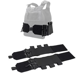 Zamudam Elastic Tactical Vest Cummerbund Quick Release Mounting Strap for Vest JPC/CPC/LBT/LBX/FCPC with Magazine Pouches Black