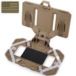 Pitozer Plate Carrier Phone Mount Tactical Phone Holder Molle Vest Accessories for Screen Size 4.7"-6.7"