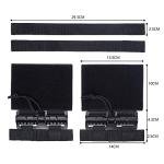 Aekvinks Tactical MOLLE Vest Quick Release Cummerbund Plate Carrier Buckle Set Fast Fit Side Belt Straps Cummerbund Compatible with JPC CPC NCP XPC 420 Vest Black
