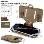 Pitozer Plate Carrier Phone Mount Tactical Phone Holder Molle Vest Accessories for Screen Size 4.7"-6.7"
