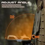 Pitozer Plate Carrier Phone Mount Tactical Phone Holder Molle Vest Accessories for Screen Size 4.7"-6.7"