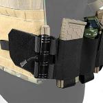 Zamudam Elastic Tactical Vest Cummerbund Quick Release Mounting Strap for Vest JPC/CPC/LBT/LBX/FCPC with Magazine Pouches Black