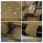 WYNEX Plate Carrier Accessories Tactical Drop Dangler Pouch Sub Abdominal Carrying Kit Bag Hook-Loop Add-on Dump Pouch for Molle Vest,Patch Include