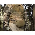WYNEX Plate Carrier Accessories Tactical Drop Dangler Pouch Sub Abdominal Carrying Kit Bag Hook-Loop Add-on Dump Pouch for Molle Vest,Patch Include