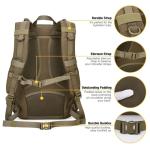 Mardingtop Small Tactical Molle Backpack - 25L Hiking Backpack for Backpacking, Cycling and Biking