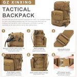 GZ XINXING Tactical Hydration Backpack, Outdoor Water Backpack Carrier Pack for Vest Backpack, Holds 1.5L Water Bladder, Mini MOLLE Tactical Backpack for Hiking, Biking, Running, Climbing